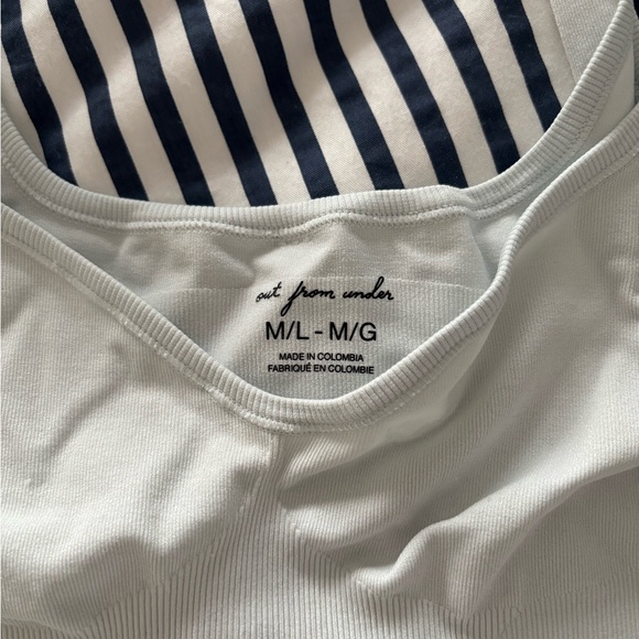 Light Blue Ribbed Tank Top - Picture 2 of 4